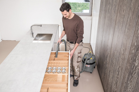 Строительный пылесос Karcher NT 22/1 Ap Te L 1300Вт (уборка: сухая/влажная) серый