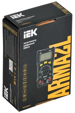Мультиметр IEK ARMA2L 5 DM1A цифровой черный (A2L5-DM11-01)