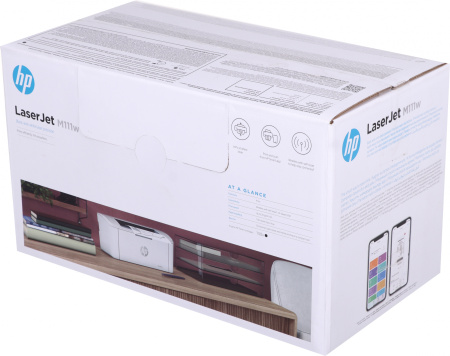 Принтер лазерный HP LaserJet M111w (7MD68A) A4 WiFi белый