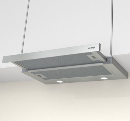 Вытяжка встраиваемая Gorenje TH62E4X нержавеющая сталь управление: кнопочное (1 мотор)