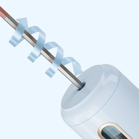 Точилка для карандашей электрическая Deli VA10BLUE пластик синий