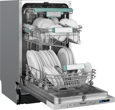 Посудомоечная машина встраив. Weissgauff BDW 4533 Wi-Fi Inverter Autoopen узкая инвертер