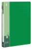 Папка на 4-х кольцах Бюрократ -0818/4RGRN A4 пластик 0.7мм кор.18мм внутр. с вставкой зеленый