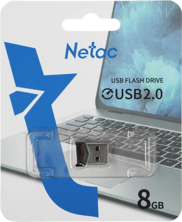 Флеш Диск Netac 8Gb UM81 NT03UM81N-008G-20BK USB2.0 черный
