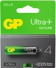 Батарея GP Ultra Plus Alkaline 15AUPA21-2CRSB4 AA (4шт) блистер