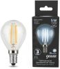 Лампа филам. Gauss Filament 5Вт цок.:E14 свеча 220B св.свеч.бел.нейт. (упак.:10шт) (105801205)