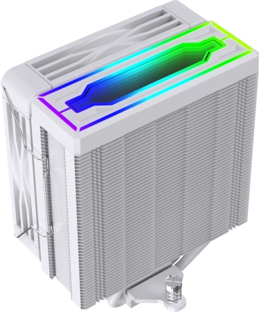 Устройство охлаждения(кулер) Bloody BD-AC205-ARGB1 ARGB Soc-AM5/AM4/1200/1700/1851 белый 4-pin 14-26dB Al+Cu LCD 205W 513gr Ret (BD-AC205-ARGB1-WH)