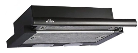 Вытяжка встраиваемая Elikor Интегра 60П-400-В2Л черный управление: кнопочное (1 мотор)