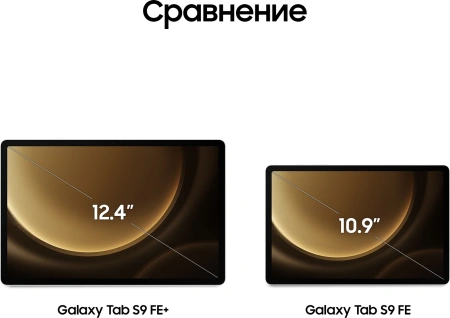 Планшет Samsung Galaxy Tab S9 FE+ BSM-X616B 1380 8C/12Gb/256Gb 12.4" TFT 2560x1600/4G/5G/And13/сереб