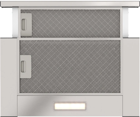 Вытяжка встраиваемая Elikor Интегра Glass 50Н-400-В2Д нержавеющая сталь/стекло белое управление: кнопочное (1 мотор)