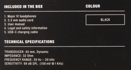 Гарнитура накладные Marshall Major IV черный беспроводные bluetooth (1005773)