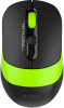 Мышь A4Tech Fstyler FG10CS Air черный/зеленый оптическая (2000dpi) silent беспроводная USB для ноутб