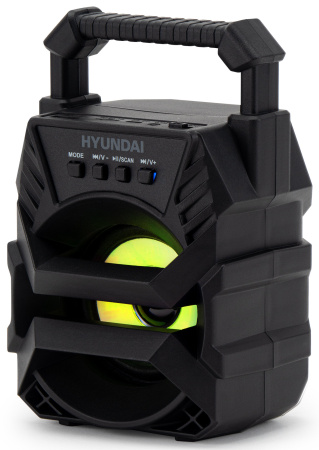Колонка порт. Hyundai H-PS1000 черный 9W 1.0 BT/USB 10м 500mAh