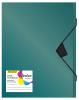 Папка-короб на резинке Silwerhof Perlen 255121-75 пластик 0.8мм A4 зеленый металлик