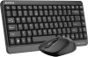 Клавиатура + мышь A4Tech Fstyler FG1110 клав:черный/серый мышь:черный/серый USB беспроводная Multimedia (FG1110 GREY)