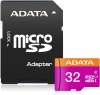 Флеш карта microSDHC 32Gb Class10 A-Data AUSDH32GUICL10-RA1 + adapter