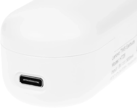 Гарнитура внутриканальные Lenovo HT28 белый беспроводные bluetooth в ушной раковине (УТ000023560)