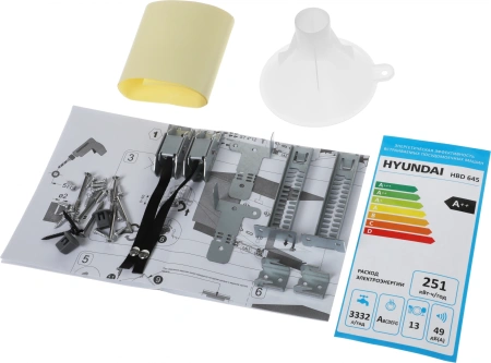 Посудомоечная машина встраив. Hyundai HBD 6105 2100Вт полноразмерная нержавеющая сталь инвертер