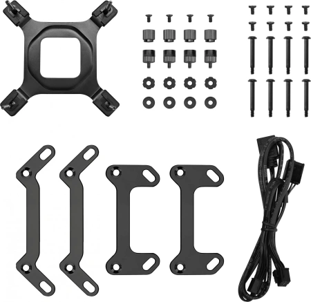 Система водяного охлаждения Deepcool Mystique 240 ARGB Soc-AM5/AM4/1200/1700/1851 черный 4-pin 36.49dB Al LCD 280W 1543gr Ret (R-LX550-BKADSNC-G-1)