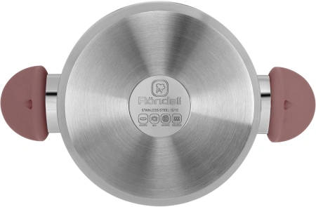 Кастрюля Rondell Bueno RDS-1588 4.8л. d=24см (с крышкой) стальной