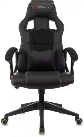 Кресло игровое Zombie Arena черный эко.кожа/ткань крестов. пластик