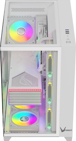 Корпус Formula Crystal Z9 белый без БП ATX 2xUSB3.0 1xUSB3.1 audio bott PSU