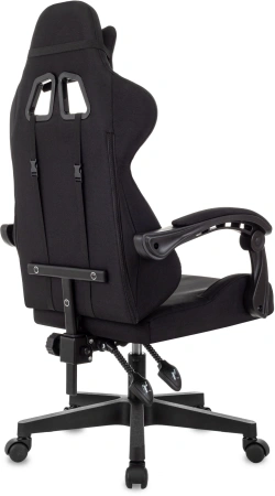 Кресло игровое Zombie Void черный с подголов. крестов. пластик