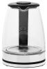 Чайник электрический Starwind SKG2050 1.8л. 1800Вт черный/серебристый (корпус: стекло)