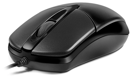 Мышь Оклик 275M черный оптическая (1200dpi) USB (3but)