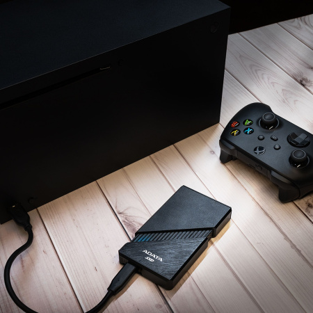 Накопитель SSD A-Data USB-C 4.0 1TB SE920-1TCBK SE920 2.5" черный