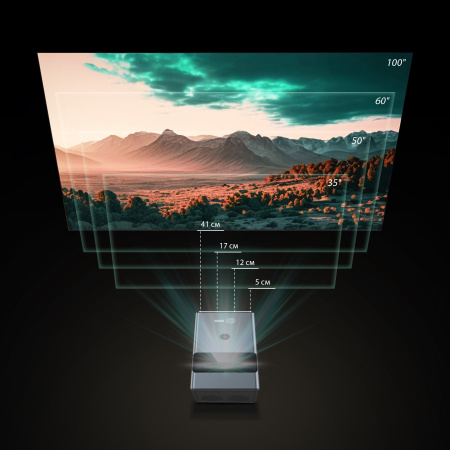 Проектор Cactus CS-PRU.03B.Full HD-A DLP 6500Lm LS 650Lm ANSI (1920x1080) 2000:1 ресурс лампы:30000часов 2xUSB typeA 1xHDMI 1.5кг