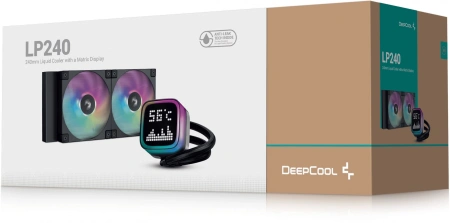 Система водяного охлаждения Deepcool LP240 ARGB Soc-AM5/AM4/1200/1700/1851 черный 4-pin 38.71dB Al LCD 300W 1410gr Ret (R-LP240-BKMSNC-G-1)