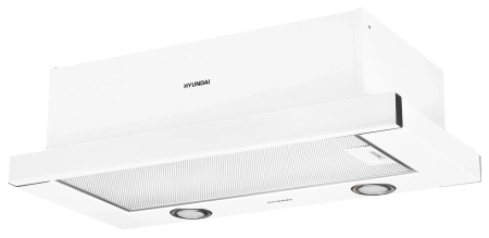 Вытяжка встраиваемая Hyundai HBH 6236 WG белый управление: кулисные переключатели (1 мотор)