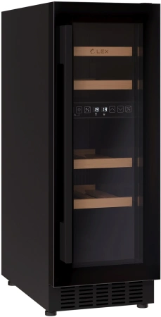 Винный шкаф Lex LWD3017BL dual zone 1-нокамерн. черный