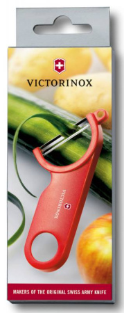 Овощечистка для овощей и фруктов Victorinox Potato Peeler красный (7.6073)