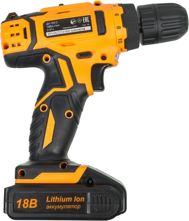 Дрель-шуруповерт Вихрь ДА-18Л-2 аккум. патрон:быстрозажимной (72/14/16)