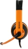 Наушники с микрофоном Defender Warhead G-120 оранжевый/черный 2м накладные оголовье (64099)