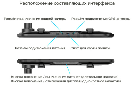 Видеорегистратор TrendVision MR-810 GT черный 2Mpix 1080x1920 1080p 140гр. GPS MSTAR 8336N