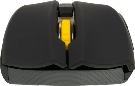 Мышь Оклик 495MW черный/золотистый оптическая (1600dpi) беспроводная USB для ноутбука (6but)