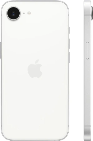 Смартфон Apple A3409 iPhone 16e 128Gb белый моноблок 3G 4G 1Sim 6.1" 1170x2532 iOS 18 48Mpix 802.11 a/b/g/n/ac/ax NFC GPS Protect