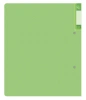 Папка на 2-х D-кольцах Бюрократ Gems GEM0812/2RGRN A4 пластик 0.7мм кор.32мм торц.карм с бум. встав зеленый турмалин