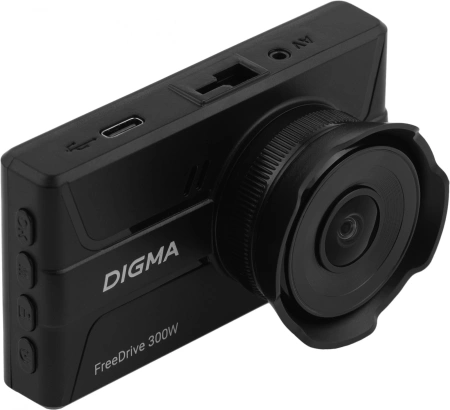Видеорегистратор Digma FreeDrive 300W черный 2Mpix 1440x2560 1440p 130гр.