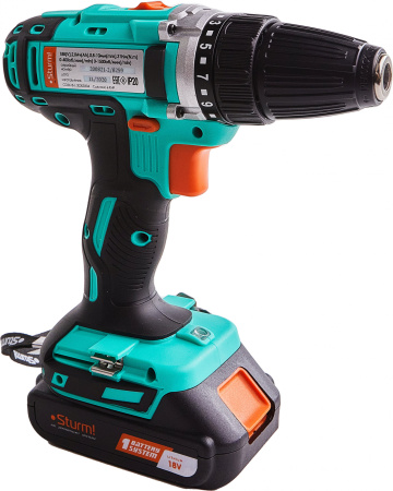 Дрель-шуруповерт Sturm! CD3618 аккум. патрон:быстрозажимной (кейс в комплекте)