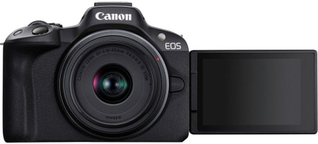 Фотоаппарат Canon EOS R50 черный 24.2Mpix 2.95" 4K WiFi RF-S 18-45mm IS STM LP-E6NH