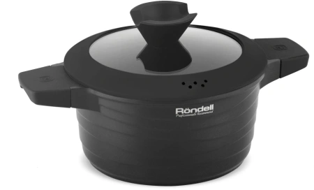 Кастрюля Rondell Walzer RDA-766 4.7л. d=24см (с крышкой) черный