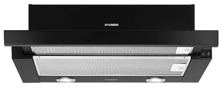 Вытяжка встраиваемая Hyundai HBH 6232 BK черный управление: кулисные переключатели (1 мотор)