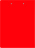 Папка клип-борд Бюрократ -PD602RED A4 пластик 1.2мм красный с крышкой