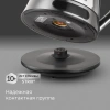 Чайник электрический Redmond KG222 1.5л. 2200Вт серебристый/черный корпус: стекло/сталь