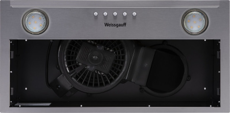 Вытяжка встраиваемая Weissgauff Alpha 50 PB IX нержавеющая сталь управление: кнопочное (1 мотор)