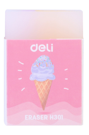 Ластик Deli EH301 прямоугольный 38х25х17мм ассорти индивидуальная картонная упаковка